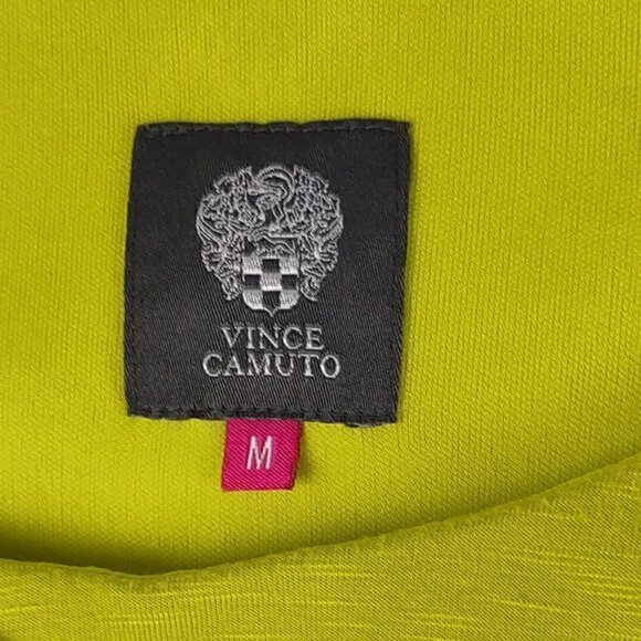 Vince Camuto Lime Green Neon Sleeveless Dress Size Medium - Picture 7 of 9